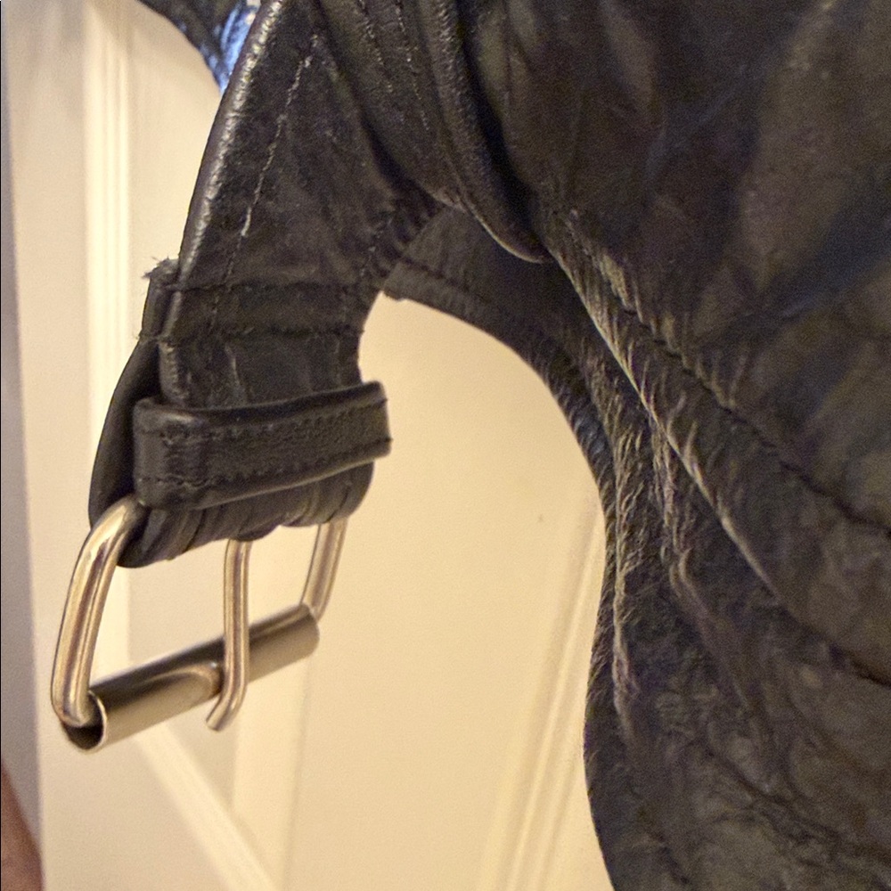 Interstate Leather Black Leather Motorcycle Jacket Size 38 - Picture 4 of 9